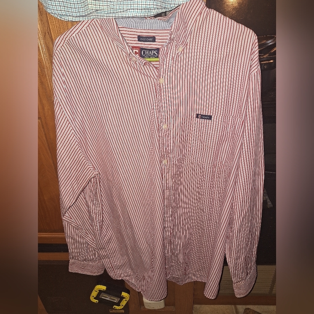 Chaps Easy Care Long Sleeve Button-Down Shirts (3… - image 4